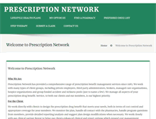 Tablet Screenshot of prescriptionnetwork.info